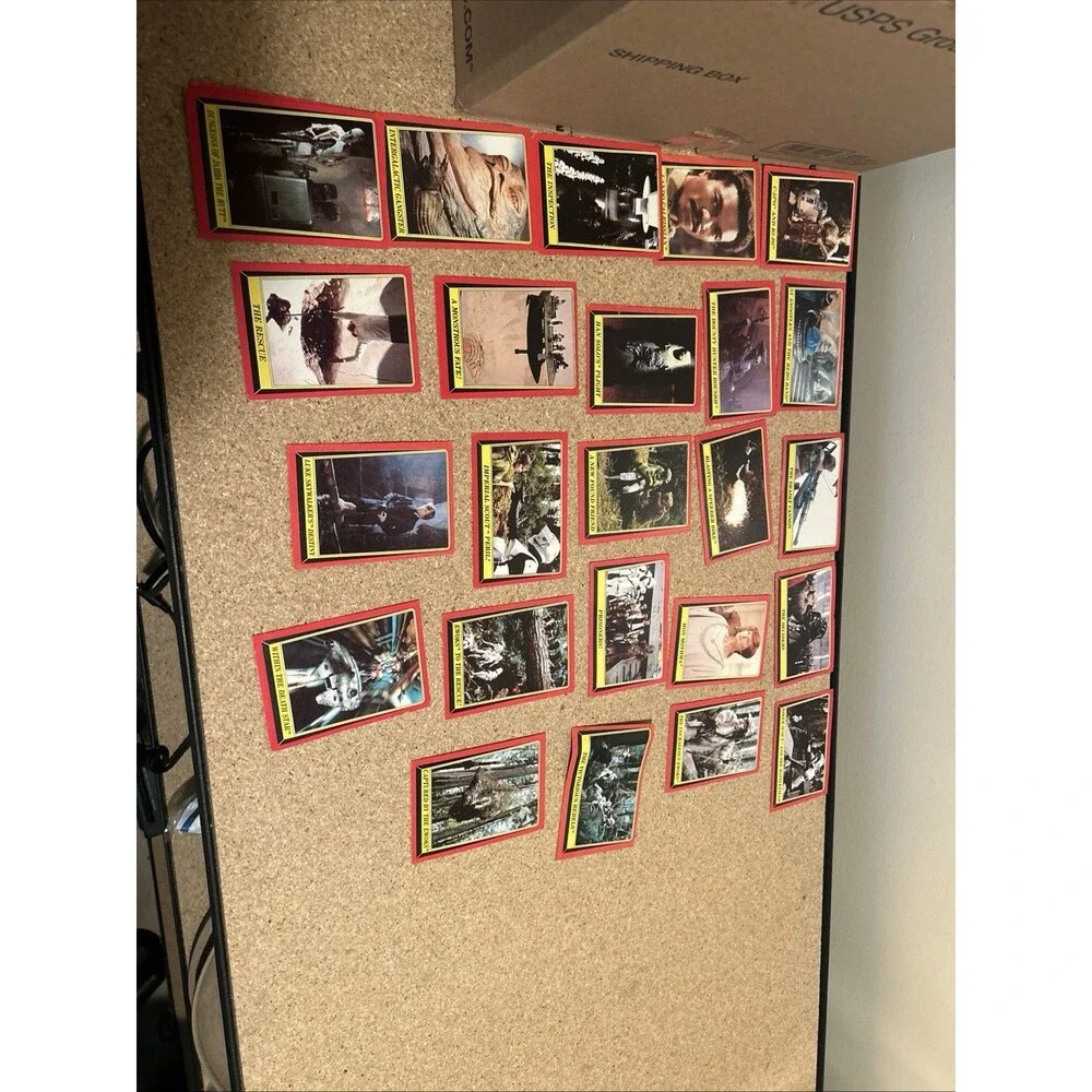 Vintage Topps 1983 return of the jedi card Lot Of 25 Cards Cardboard Trading